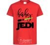 Детская футболка Baby Jedi Красный фото