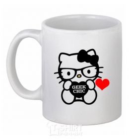 Чашка керамическая Geek chic Белый фото