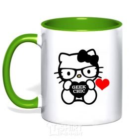 Mug with a colored handle