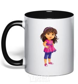 Mug with a colored handle