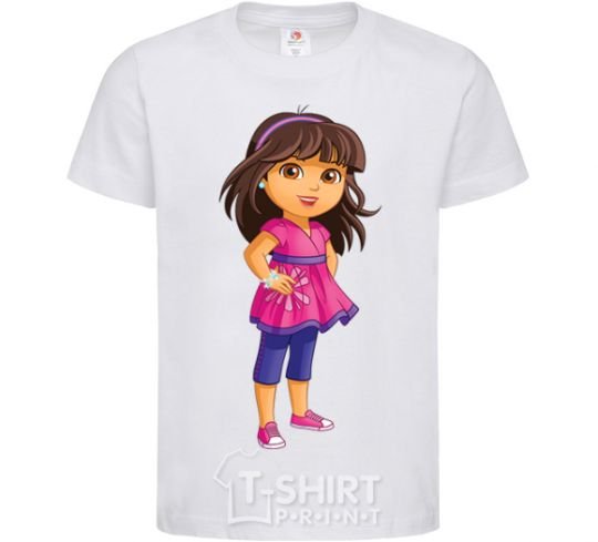 Kids T-shirt Dora White фото