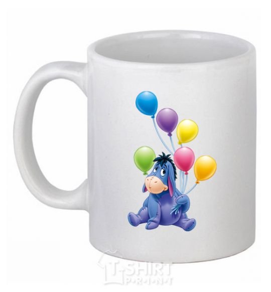 Ceramic mug Donkey White фото