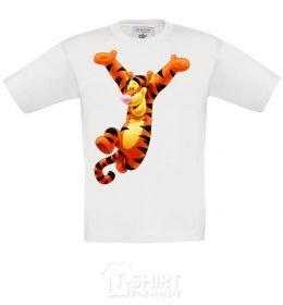 Kids T-shirt Tigra White фото
