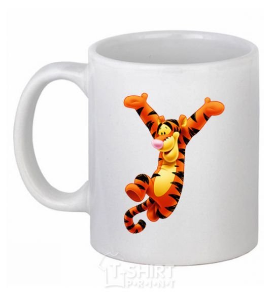 Ceramic mug Tigra White фото