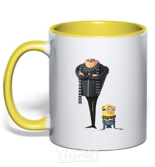 Чашка с цветной ручкой Despicable Me Солнечно желтый фото