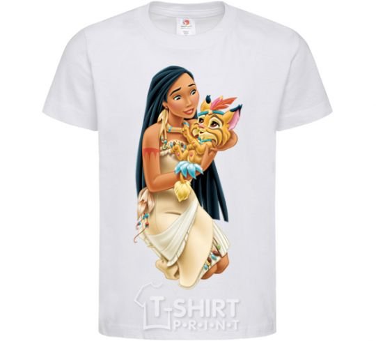 Kids T-shirt Pocahontas White фото