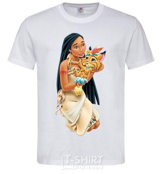 Men's T-Shirt Pocahontas White фото