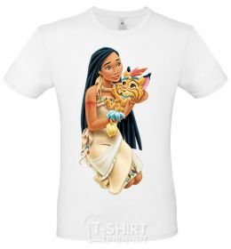 Men's T-Shirt Pocahontas White фото