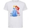 Kids T-shirt Ariel and Cinderella White фото