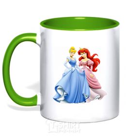 Mug with a colored handle