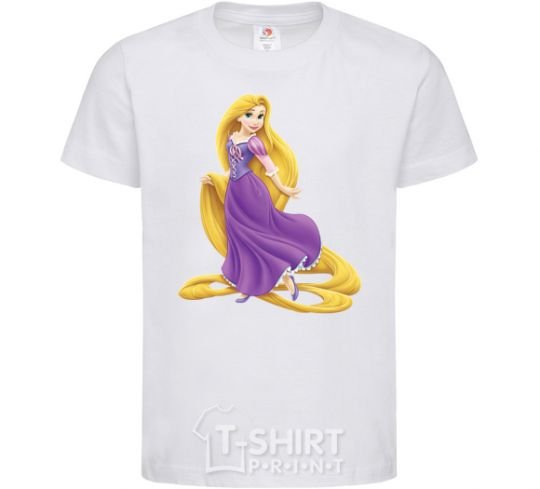 Kids T-shirt Rapunzel White фото