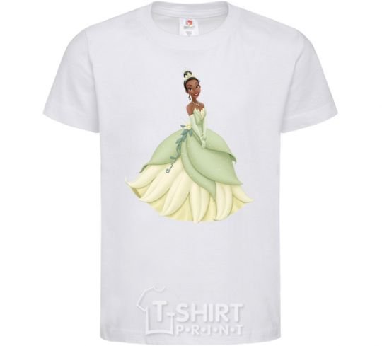 Детская футболка Princess Tiana Белый фото