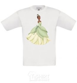 Kids T-shirt Princess Tiana White фото