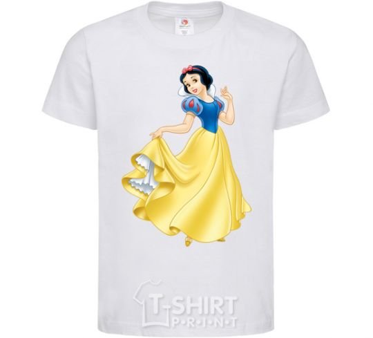 Kids T-shirt Snow White White фото