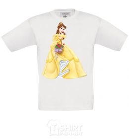Kids T-shirt Belle White фото