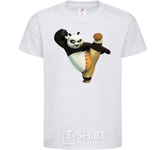 Kids T-shirt Kung Fu Panda White фото