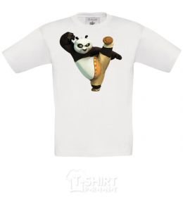 Kids T-shirt Kung Fu Panda White фото