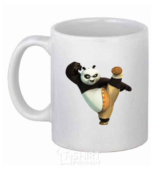 Ceramic mug Kung Fu Panda White фото