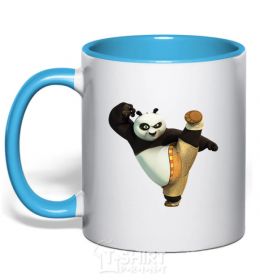 Mug with a colored handle