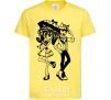 Kids T-shirt Monster couple cornsilk фото