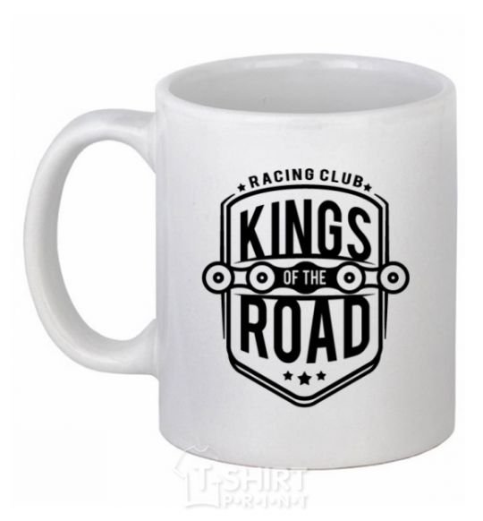 Ceramic mug Kings of the road White фото