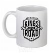 Чашка керамическая Kings of the road Белый фото