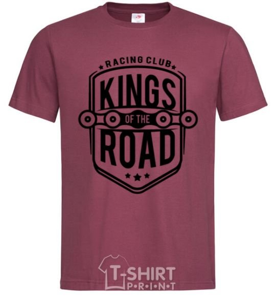 Men's T-Shirt Kings of the road burgundy фото