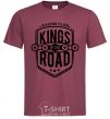 Мужская футболка Kings of the road Бордовый фото