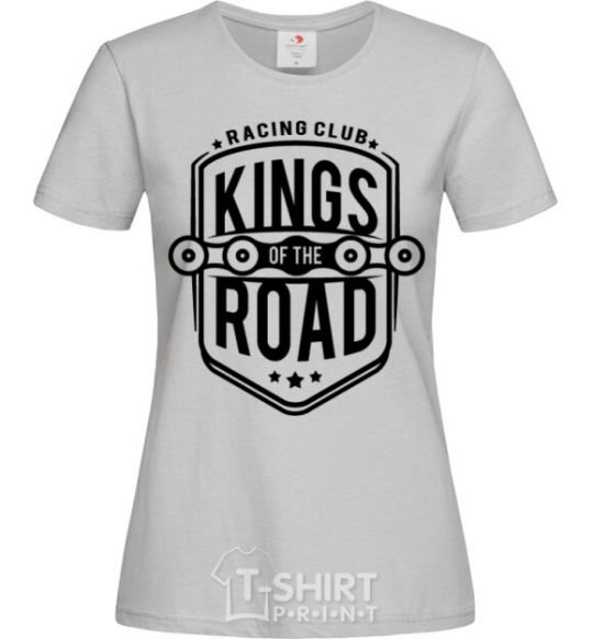 Women's T-shirt Kings of the road grey фото