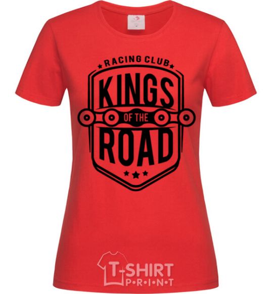 Women's T-shirt Kings of the road red фото