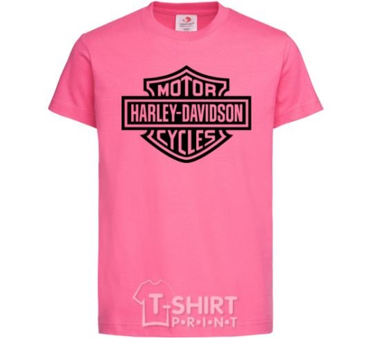 Детская футболка Harley Davidson Ярко-розовый фото