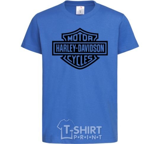 Kids T-shirt Harley Davidson royal-blue фото