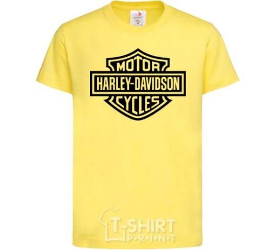Детская футболка Harley Davidson Лимонный фото