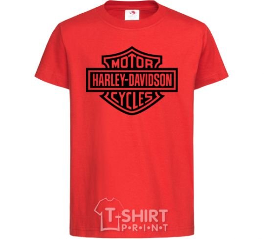 Kids T-shirt Harley Davidson red фото
