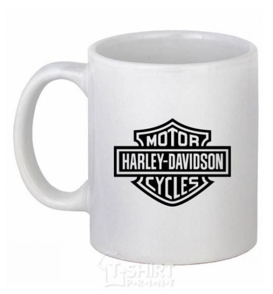 Ceramic mug Harley Davidson White фото
