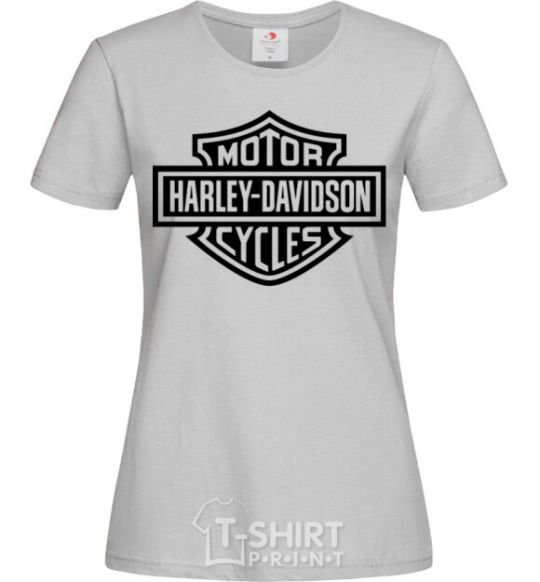 Women's T-shirt Harley Davidson grey фото