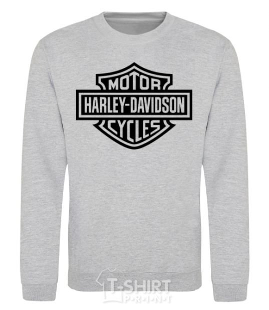 Свитшот Harley Davidson Серый меланж фото