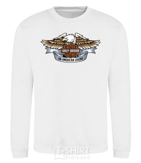 Sweatshirt Harley Davidson logo White фото