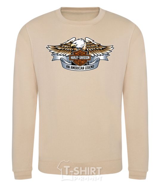 Sweatshirt Harley Davidson logo sand фото