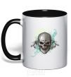 Mug with a colored handle Aggressive black фото