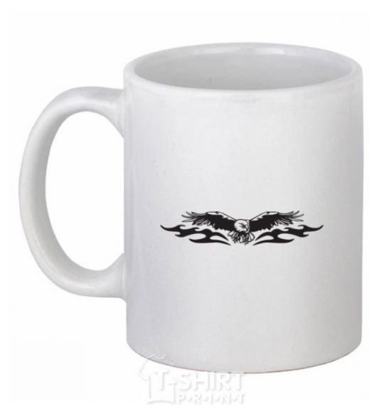 Ceramic mug Eagle Орёл White фото