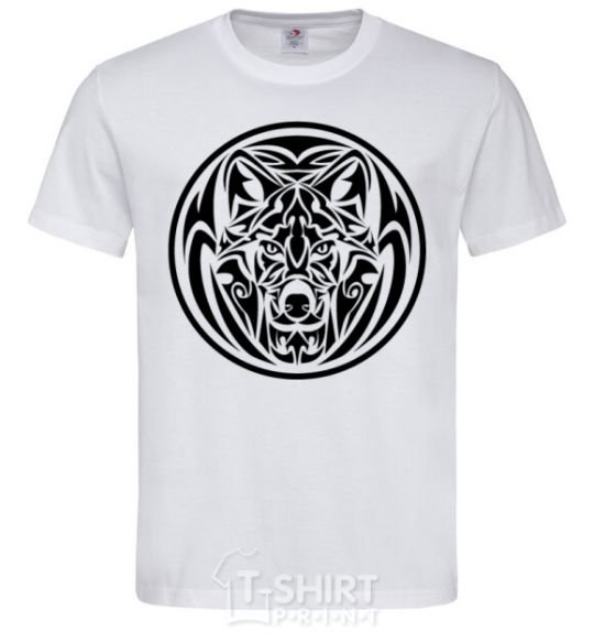 Men's T-Shirt Wolf emblem White фото