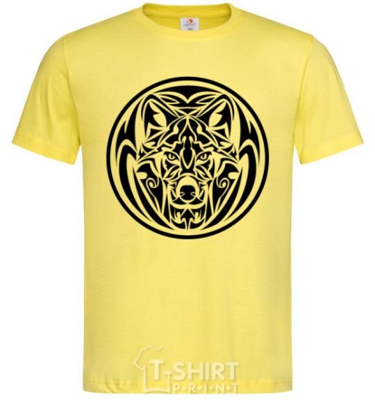 Men's T-Shirt Wolf emblem cornsilk фото