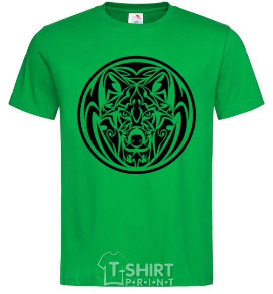 Men's T-Shirt Wolf emblem kelly-green фото