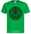 Men's T-Shirt Wolf emblem kelly-green фото
