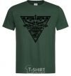 Men's T-Shirt Bull emblem bottle-green фото