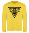 Sweatshirt Bull emblem yellow фото