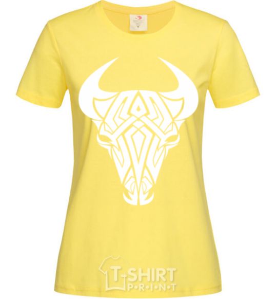 Женская футболка Bull Лимонный фото