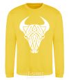 Sweatshirt Bull yellow фото