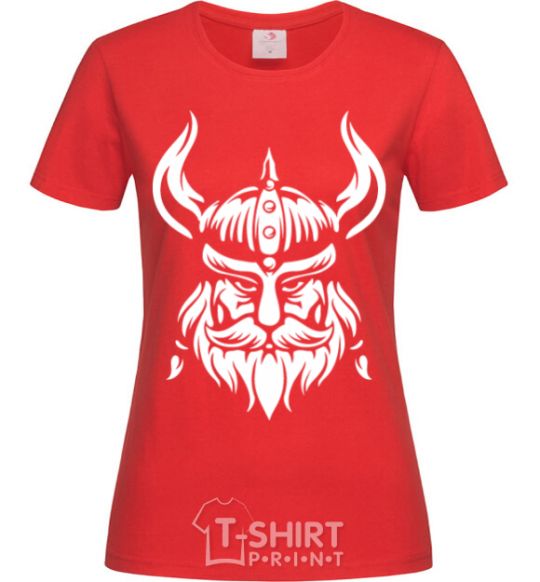 Women's T-shirt Viking red фото